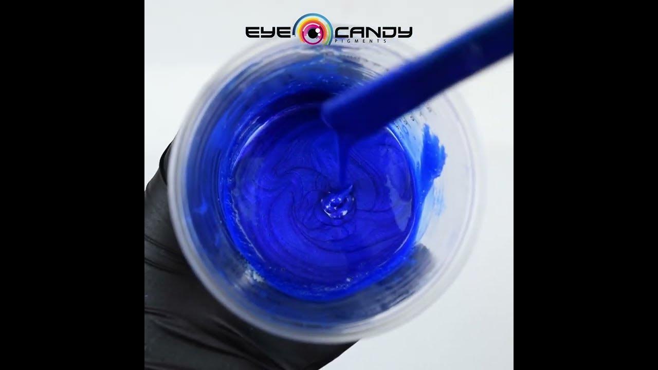 Eye Candy Nokon Blue Mica Powder Pour in Art N Glow Epoxy Resin 