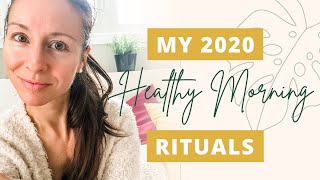 HEALTHY MORNING ROUTINE 2020 | Essential oils, tongue scraping, dry skin brushing, lemon water…