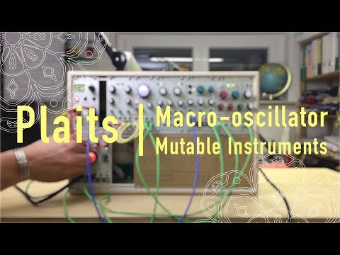 PLAITS - grooving bass using NEW DUAL OUTPUT function to WARPS | Mutable Instruments | EURORACK