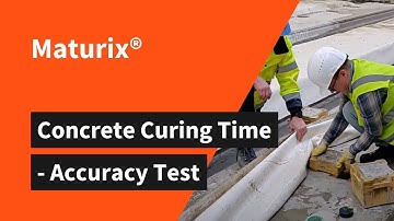 Concrete curing time | Monitoring in real-time | Maturix Accuracy Test