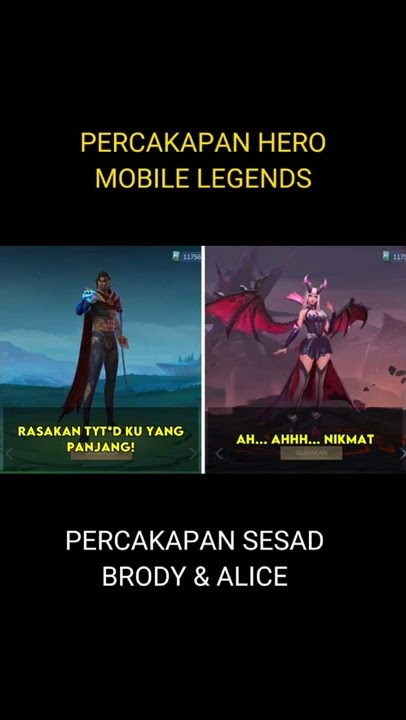 PERCAKAPAN SESAD HERO MOBILE LEGENDS #shorts #mlbb #subscribe