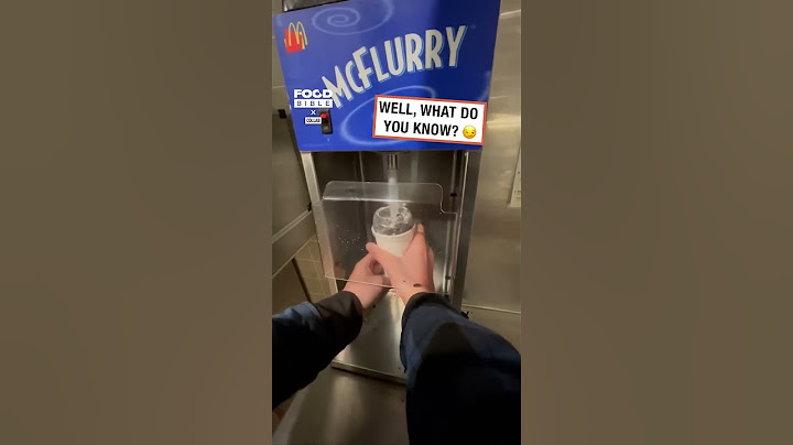 Guy mixes his own McFlurry