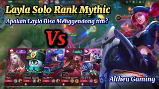 Layla dapat tim yang mainnya seperti bot Layla bisa gendong - Mobile legends