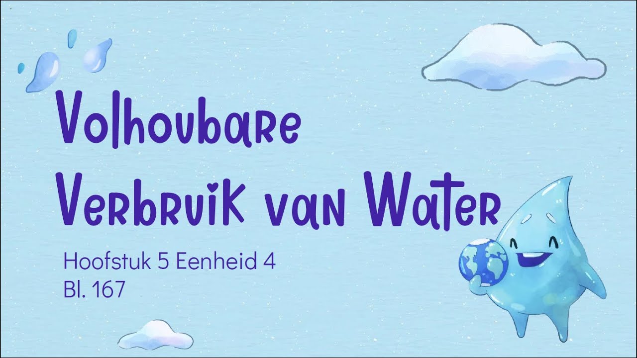 5.4. Volhoubare Verbruik van Water / Verbruikerstudies Graad 12