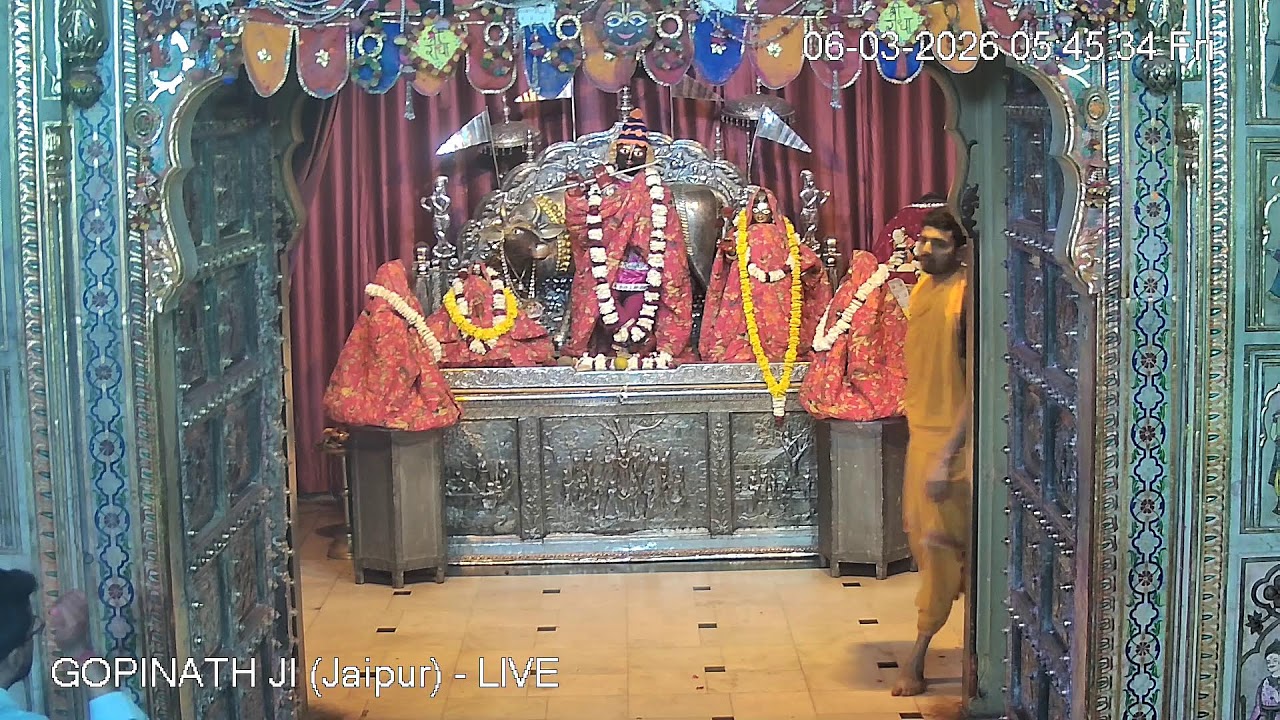 GOPINATH JI MANDIR (Jaipur) - LIVE DARSHAN (06th march 2026)