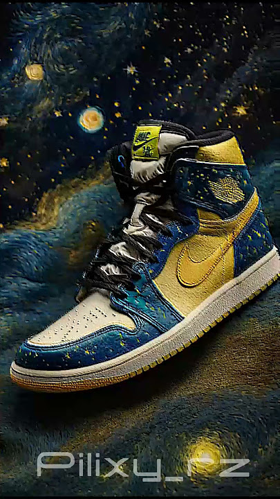 Jordan 1 inspired by van gogh 🌠 (starry night)