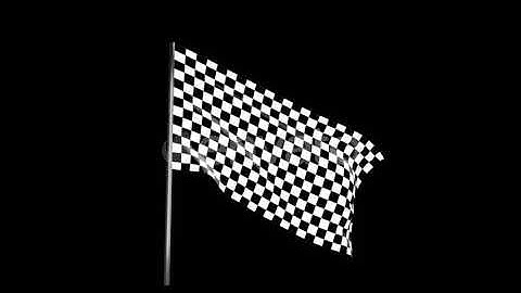 Checkered Race Flag Waving with an Alpha Channel | Motion Graphics - Envato elements