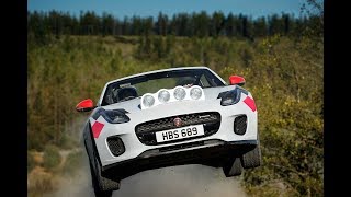 Как наваливает Jaguar F TYPE Rally Car