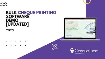 Bulk Cheque Printing Software Demo - Updated