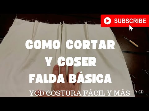 Vídeo: Com Cosir Una Faldilla Recta De Dues Costures