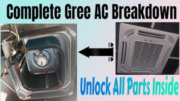 How to Open a Gree Cassette AC Indoor Cover for Maintenance & Servicing || Step-by-Step Guide | AC