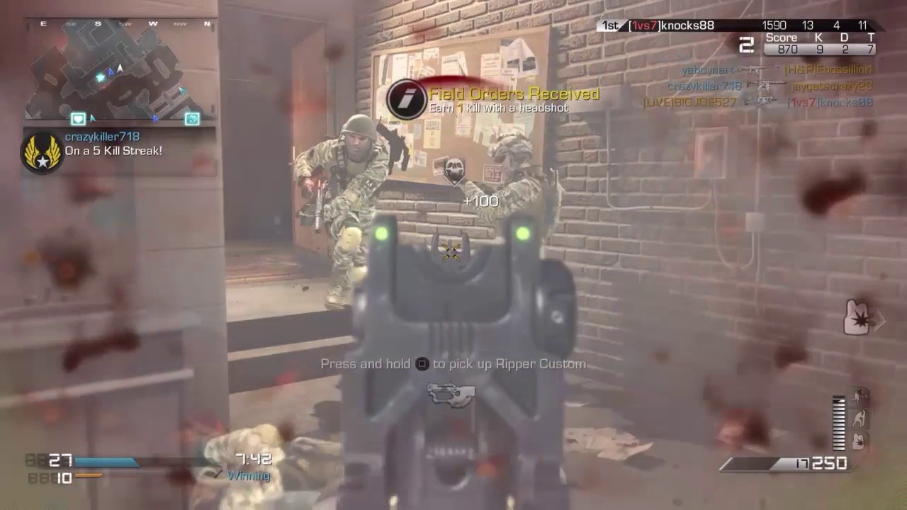 COD: Ghosts Kill Confirmed Clean - YouTube