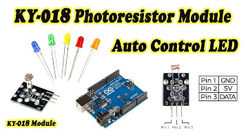 KY-018 Photoresistor Module Control LED with Arduino