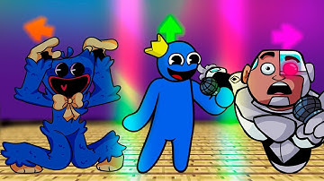 FNF Character Test | Gameplay VS Playground | NOOB VS PRO VS HACKER | RAINBOW FRIENDS Huggy Wuggy