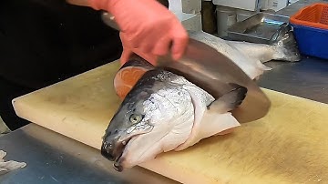 鮭魚切割技能~如何切割鮭魚生魚片系列