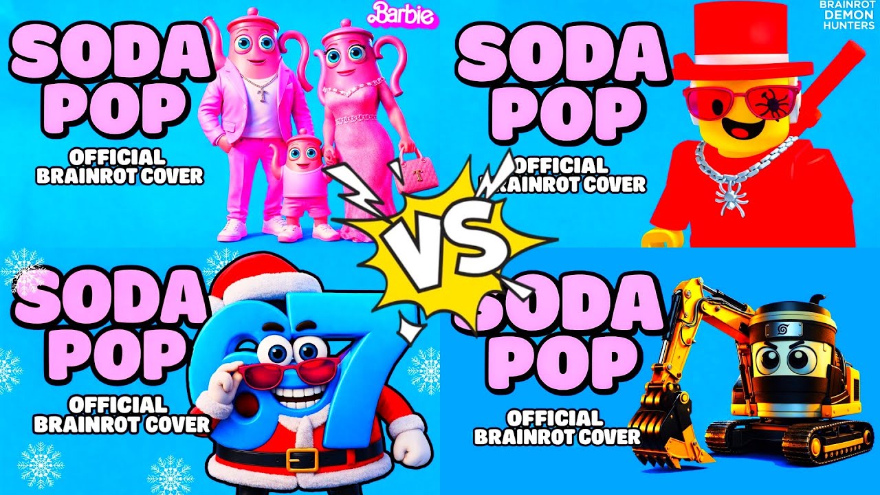 BARBIE BRAINROT 🆚 ITALIAN EXCAVATOR BRAINROT 🆚 SIX SEVEN 67 🆚 SAMMY STEAL A BRAINROT - SODA POP