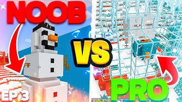 Noob Vs Aphmau Pro Winter Wonderland Build in Minecraft!