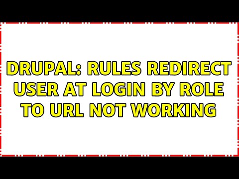 Drupal: Rules Redirect User at Login by Role to URL not working (2 Solutions!!)