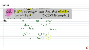 If n is an odd positive integer, show that `(n^2-1)` is divisible by 8.