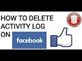 how to delete facebook recent activity in one click simple version