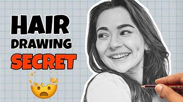 How to Draw Realistic Hair - Drawing Tutorial For Beginners
