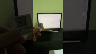 iPad Pro 12.9 - Scan QR code to view Scard Profile