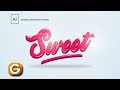 Illustrator Tutorial | Tipografía Personalizada Sweet | Custom Typography Sweet