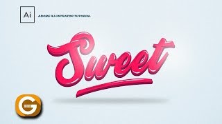 Illustrator Tutorial | Tipografía Personalizada Sweet | Custom Typography Sweet