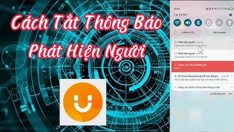Cách Tắt Thông Báo Đẩy , Phát Hiện Người Trên Camera iMou .