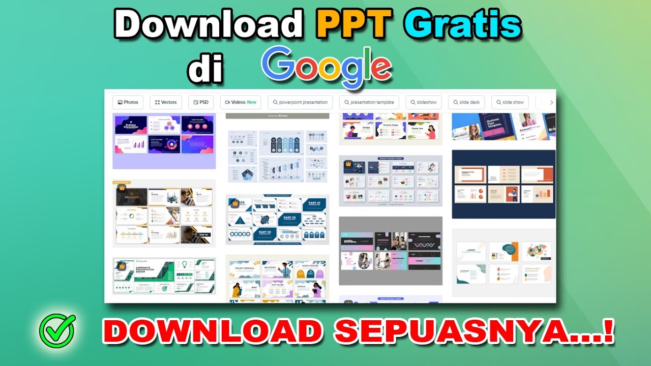Cara Download Template PPT Gratis di Google