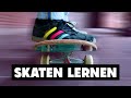 Skateboard fahren lernen pushen  lenken  bremsen 