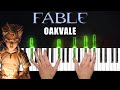 Fable  oakvale theme  piano cover  tutorial