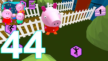 Piggy Neighbor family escape obby house 3D Gameplay Walkthrough Part 44 Level 15-16 (IOS/Android)