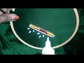 Aari work with normal  Needle stitch in easy way