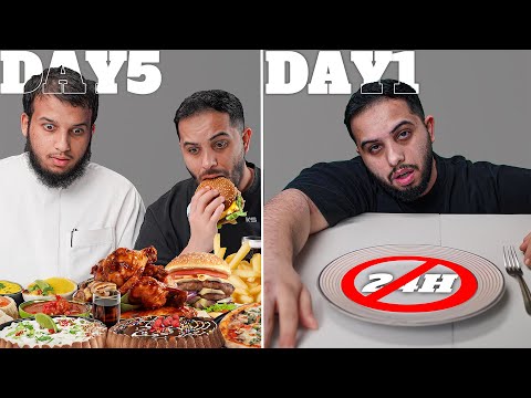 وش بيصير اذا عشت يوم كامل بدون اكل ويوم 10 000 سعرة