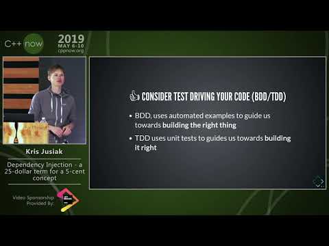 C++Now 2019: Kris Jusiak “Dependency Injection - a 25-dollar term for a 5-cent concept”