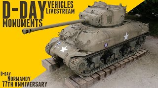 D-Day Normandy Vehicle Monument ASMR Livestream.