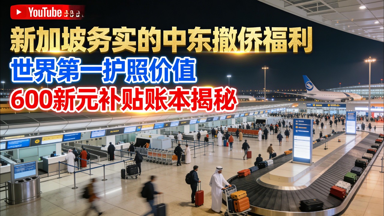 新加坡福利全面解析：撤侨事件回顾与600新元补贴背后的账本，政府补贴多少？决策逻辑如何？护照价值与信任何来，出国前你要做这些准备
