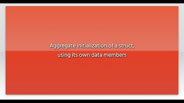 Aggregate initialization of a struct, using its own data members
