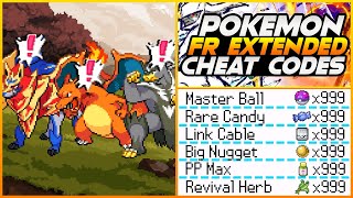 Pokemon Fire Red Extended 2.0.1 Working Cheat Codes! (2022