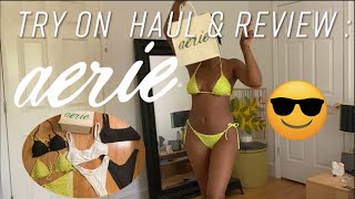 AERIE Bathing Suits Try On Haul