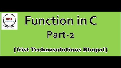 Function in C (Part-2) || Library function (stdio.h and string.h)