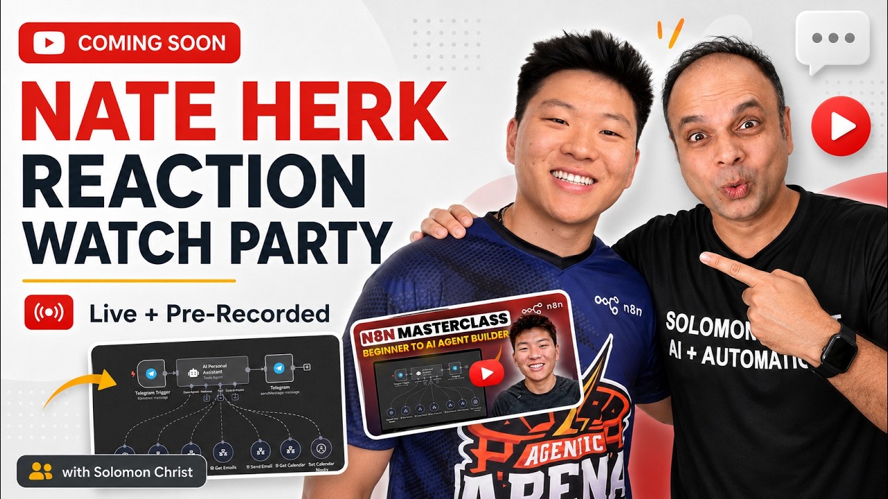 Nate Herk Reaction Watch Party, n8n Tips and Tricks, 12 Claude Code Features? APIs, STORM + MORE