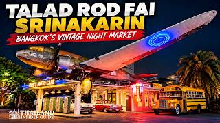 Talad Rod Fai Srinakarin 🇹🇭 | Bangkok Vintage Night Market Walking Tour 4K