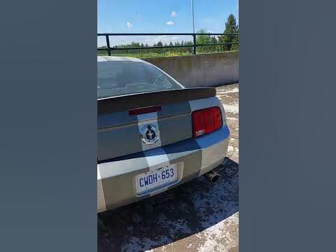 05 mustang 4.0 V6 with X pipe and mufler delete!! - YouTube