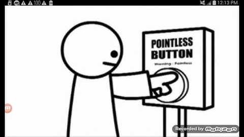 Pointless video for a pointless button #1