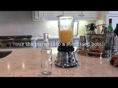 Cara membuat Peach Haluskan untuk koktail dari andypearsondrinks.com
