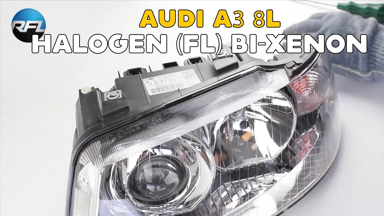 AUDI A3 8P BI-XENON HEADLIGHTS 2003 - 2008