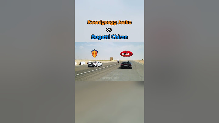 Koenigsegg Jesko vs Bugatti Chiron Super Sport - Greatest Drag Race of All Time