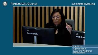 Portland City Council Labor and Workforce Development Committee 01/16/26